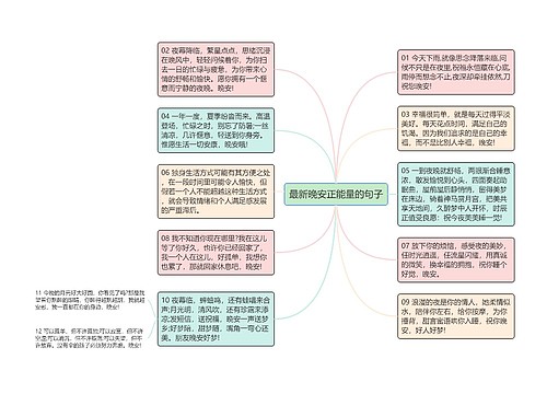 最新晚安正能量的句子