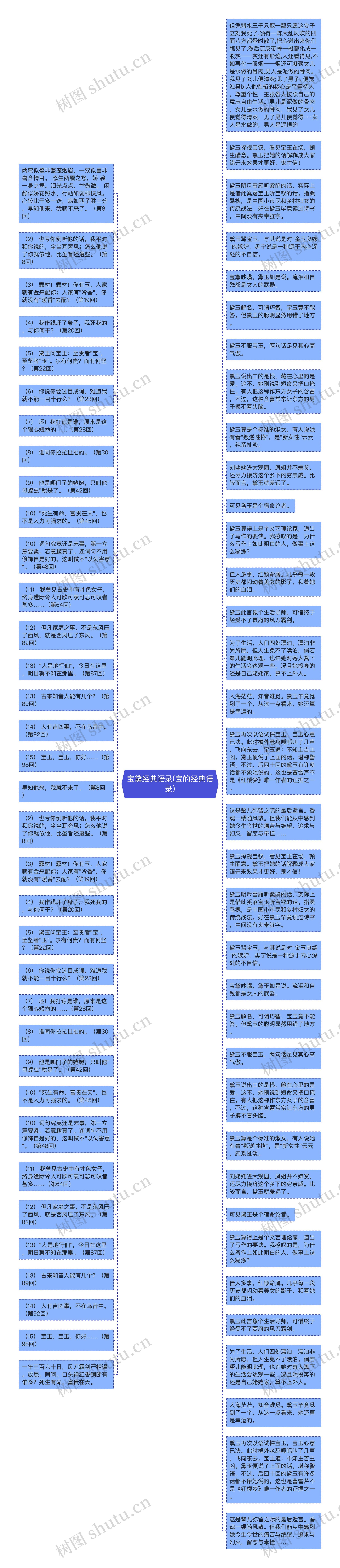 宝黛经典语录(宝的经典语录)思维导图