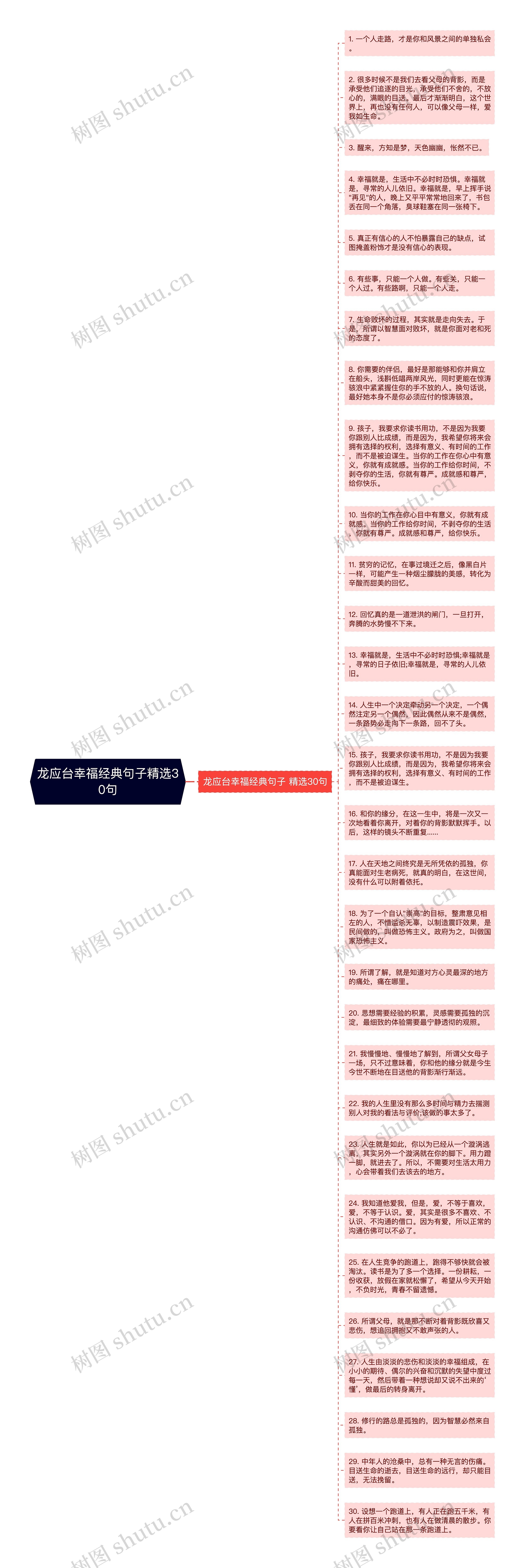 龙应台幸福经典句子精选30句思维导图