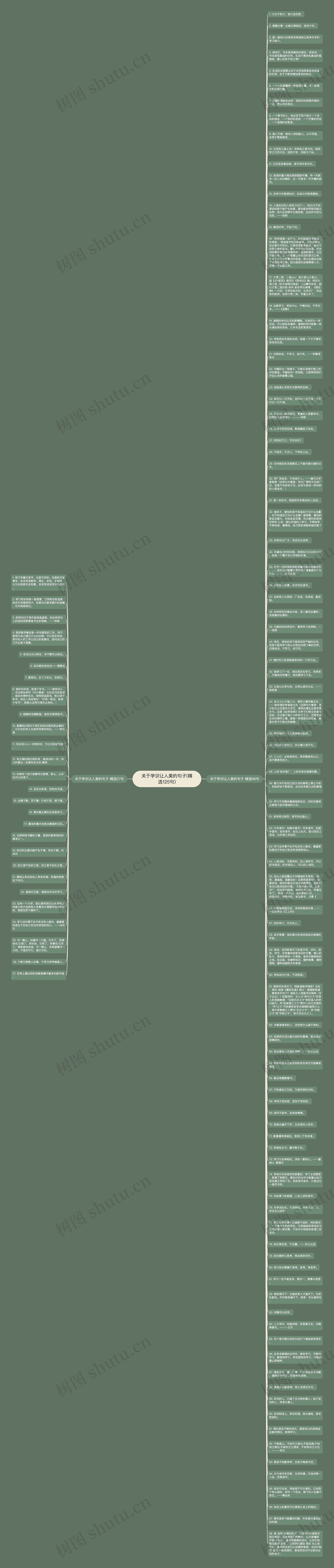 关于学识让人美的句子(精选125句)思维导图