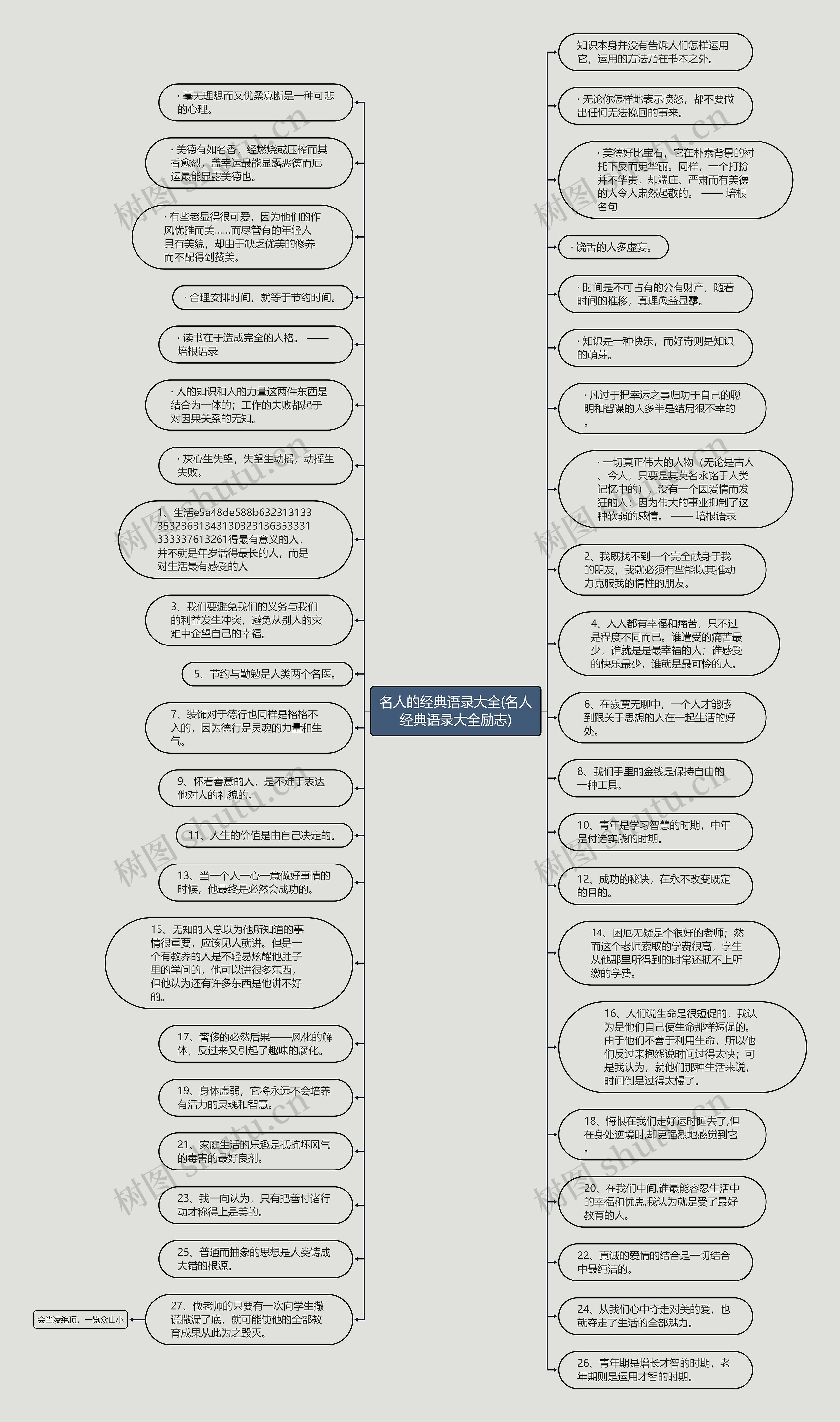 名人的经典语录大全(名人经典语录大全励志)思维导图