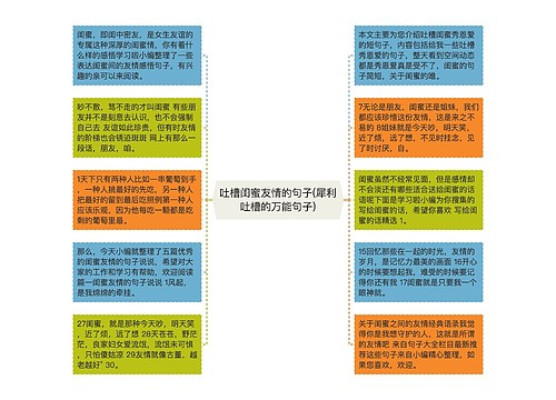 吐槽闺蜜友情的句子(犀利吐槽的万能句子)