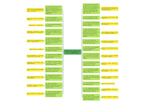 励志句子英文加翻译【英文好句子带翻译励志】