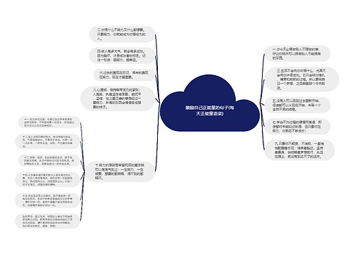 激励自己正能量的句子(每天正能量语录)