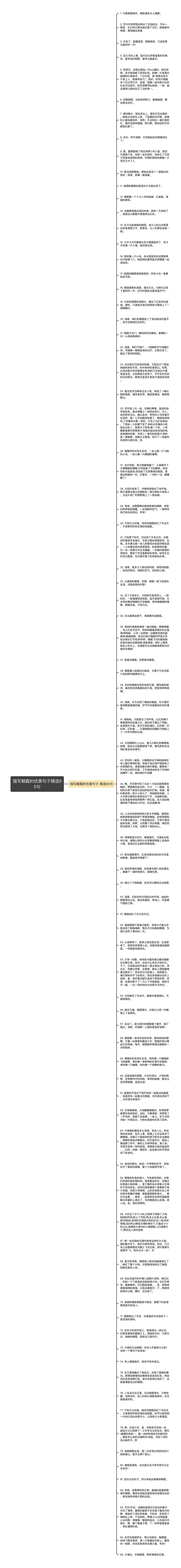 描写朝霞的优美句子精选85句思维导图