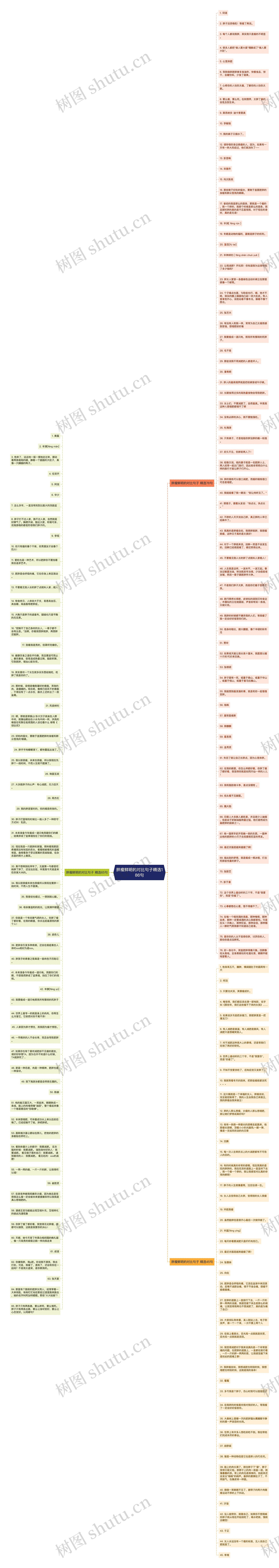 胖瘦鲜明的对比句子精选186句思维导图