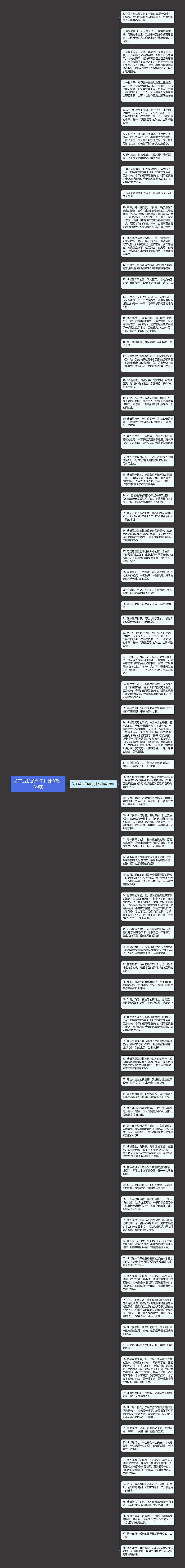 关于成长的句子排比(精选78句)