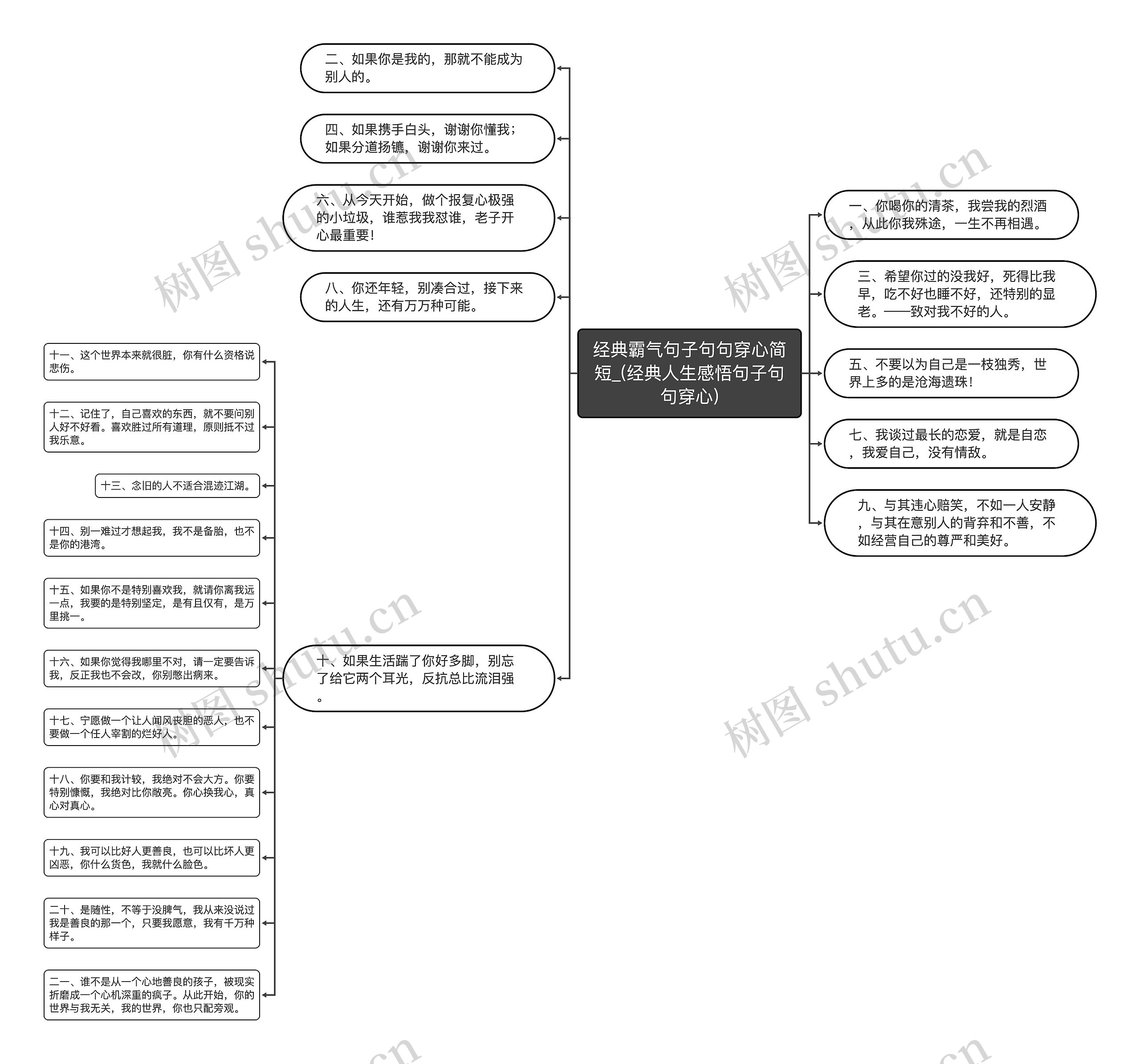 经典霸气句子句句穿心简短_(经典人生感悟句子句句穿心)思维导图