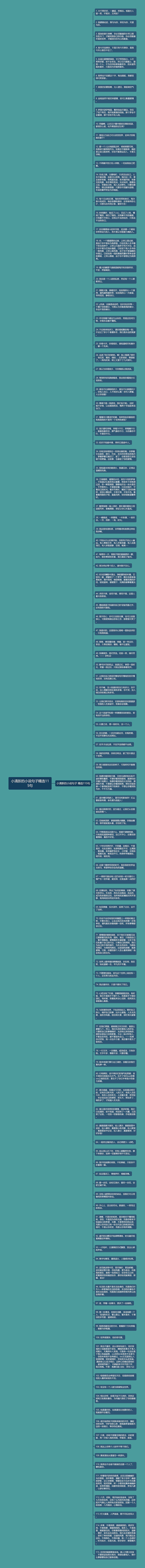 小清新的小说句子精选115句