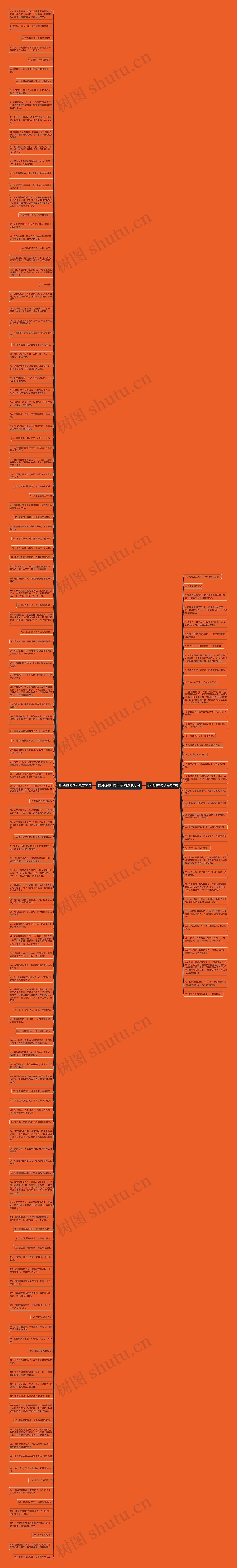 惹不起你的句子精选165句思维导图