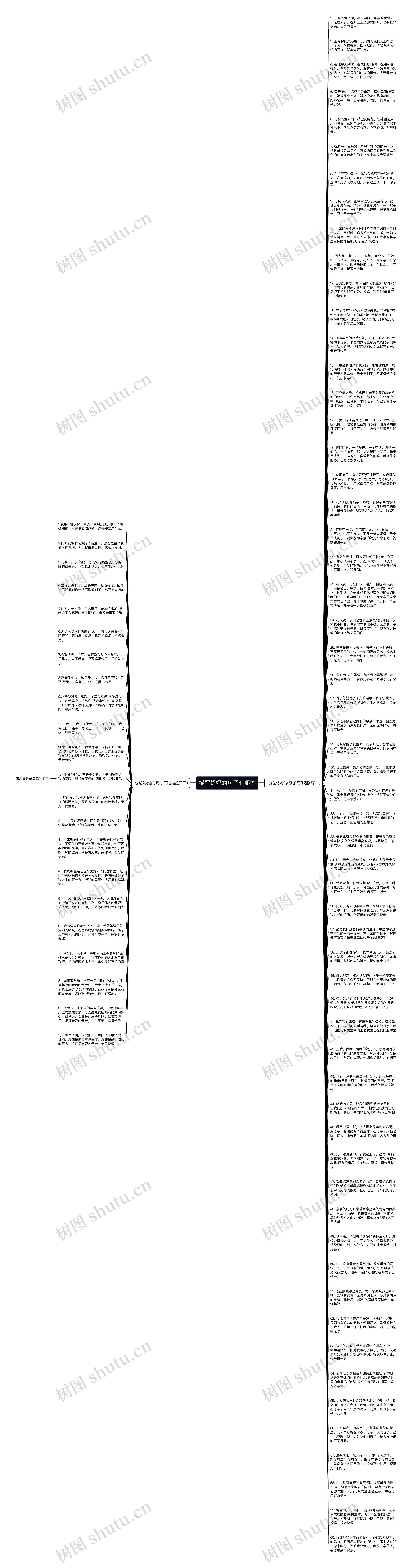 描写妈妈的句子有哪些思维导图