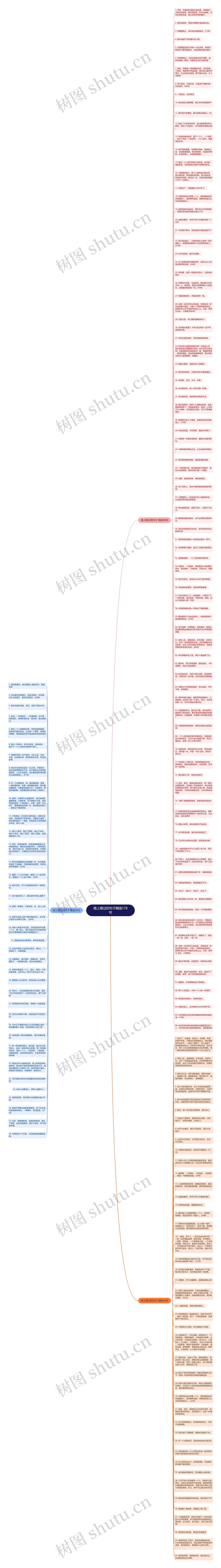 路上错过的句子精选178句思维导图