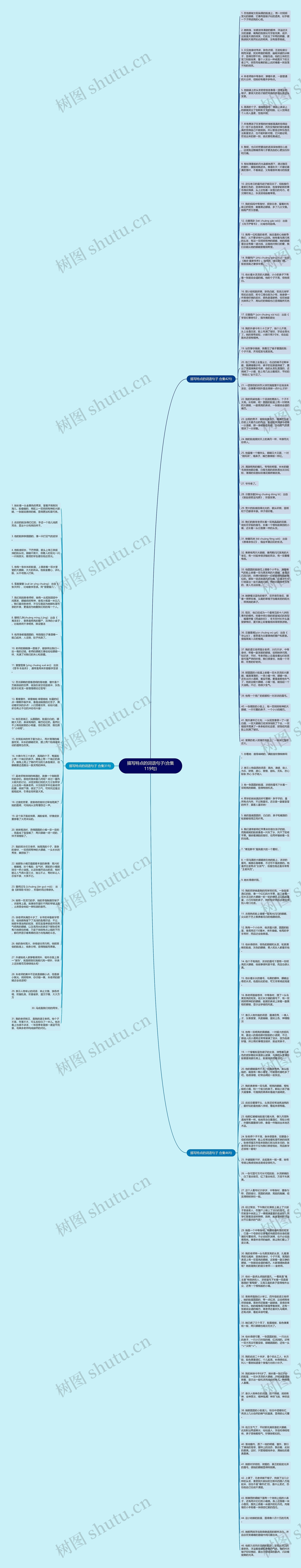 描写特点的词语句子(合集119句)思维导图