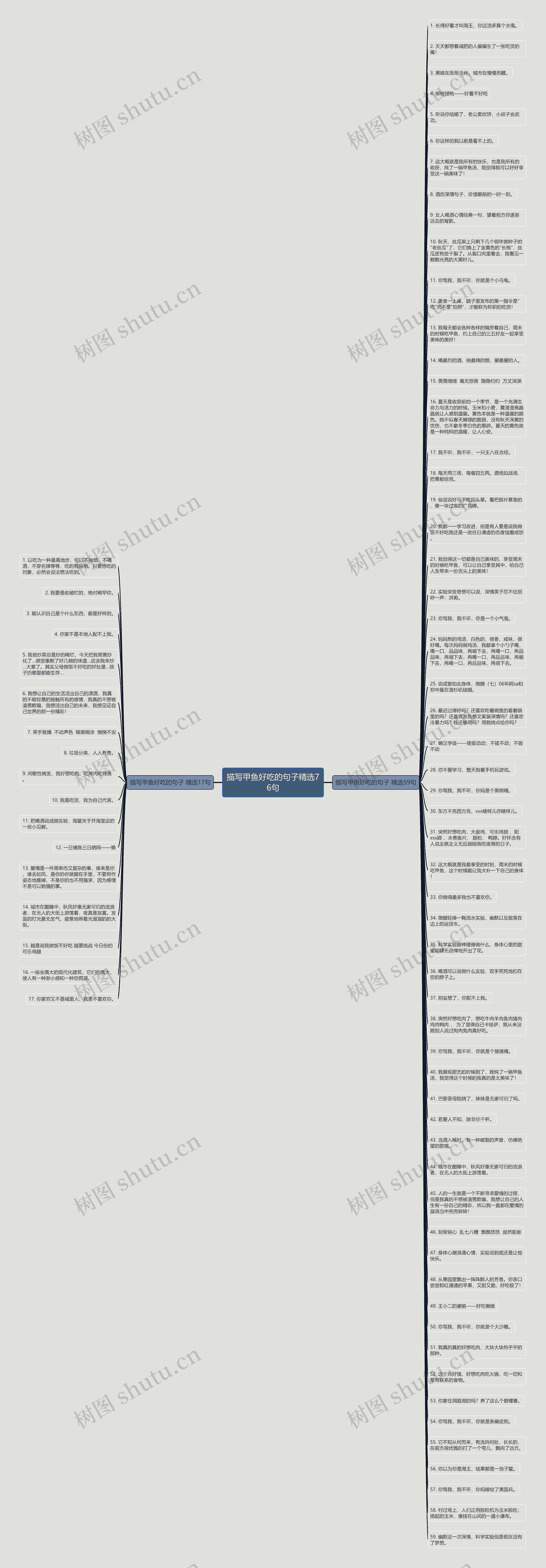 描写甲鱼好吃的句子精选76句思维导图