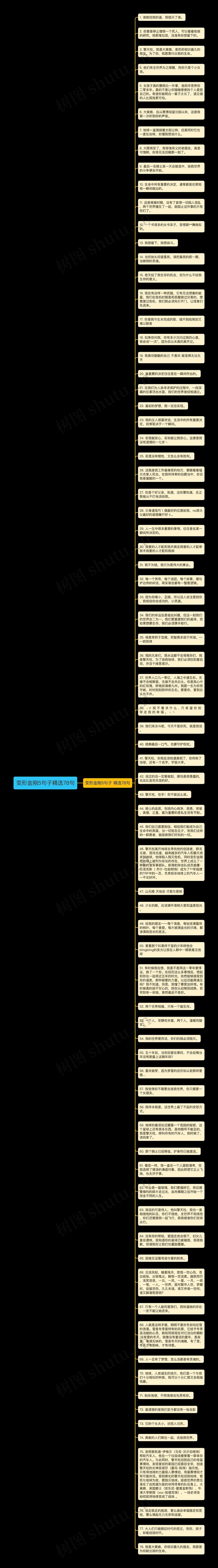 变形金刚5句子精选78句思维导图