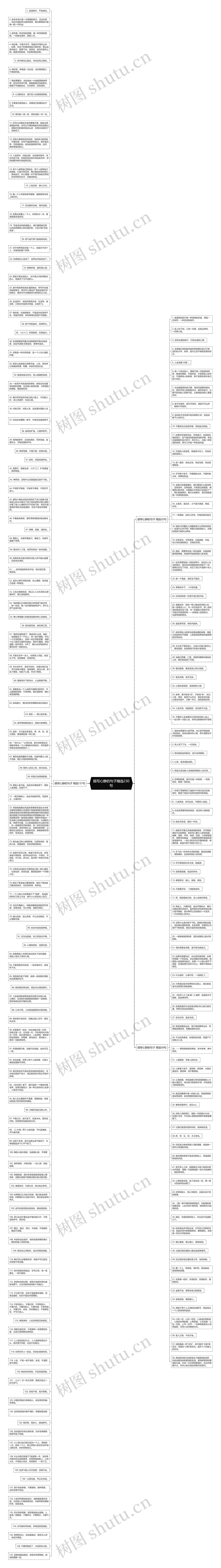 描写心静的句子精选230句思维导图