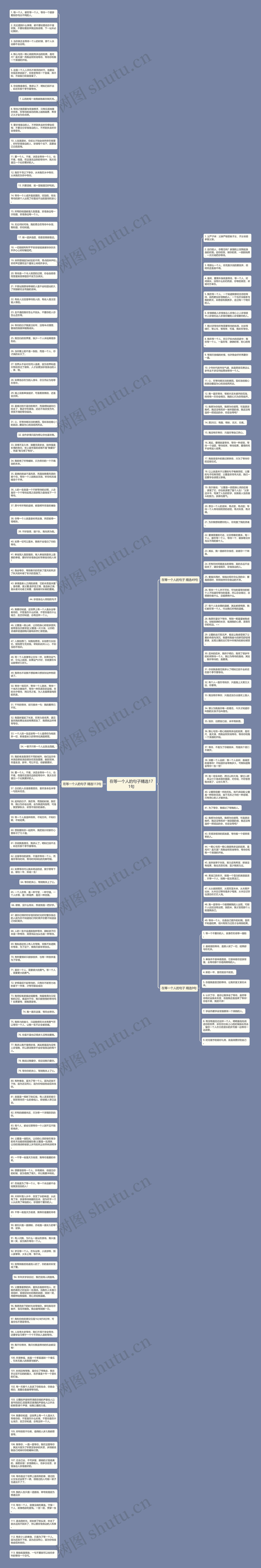 在等一个人的句子精选171句思维导图