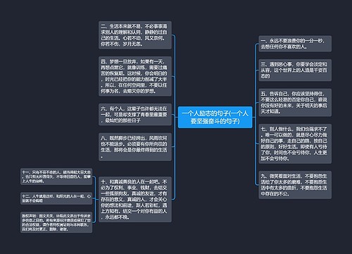 一个人励志的句子(一个人要坚强奋斗的句子)