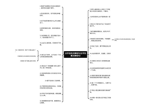 分手后的文案短句(分手伤感文案短句)