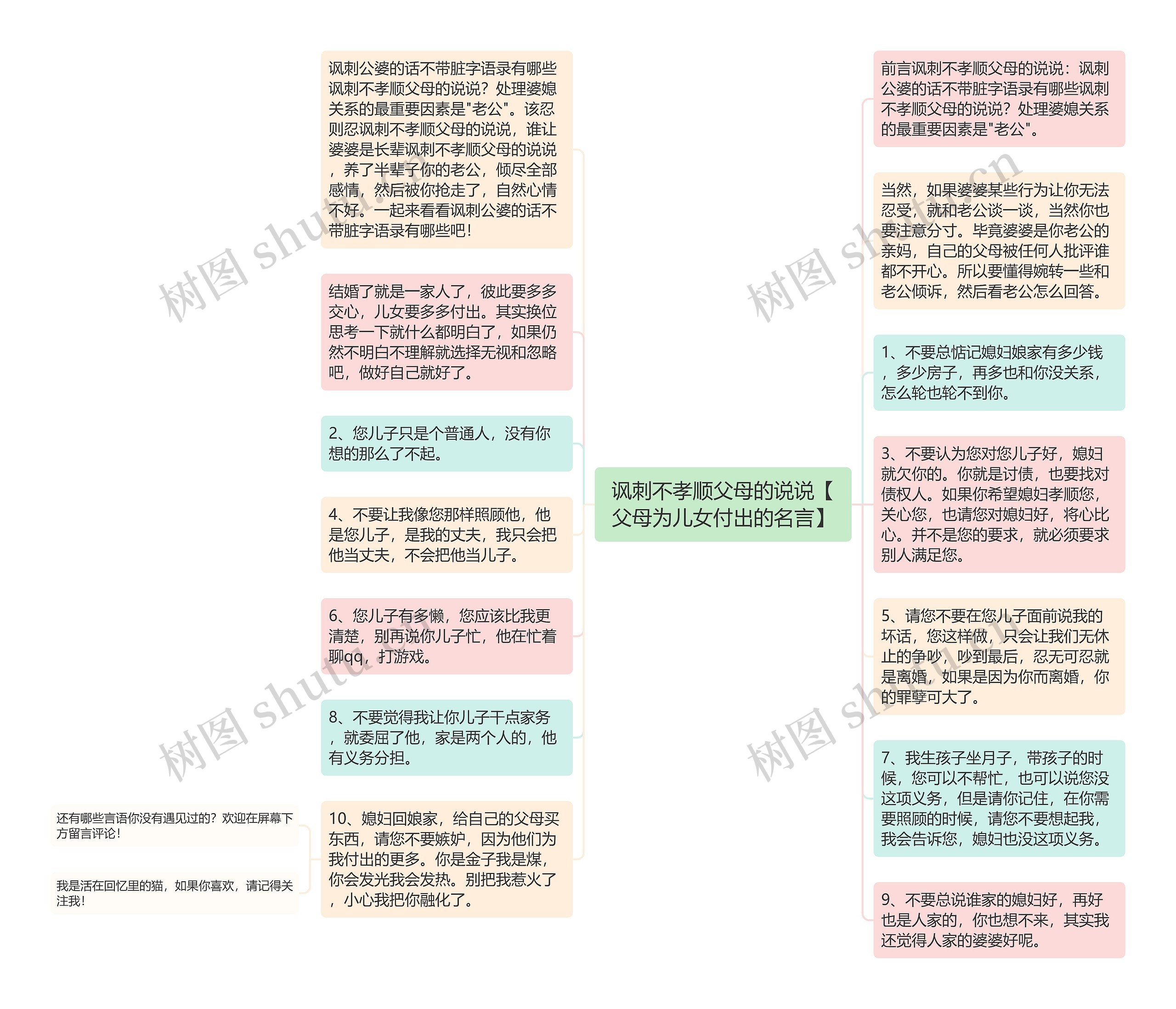 讽刺不孝顺父母的说说【父母为儿女付出的名言】