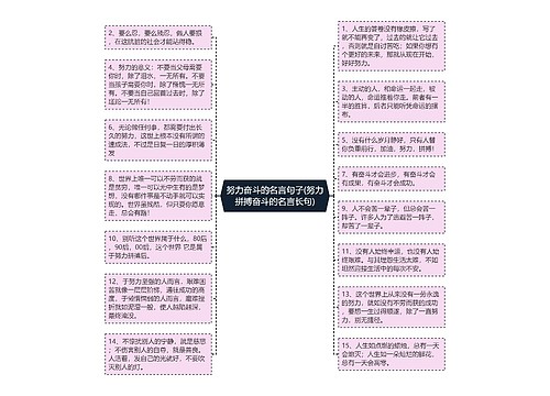 努力奋斗的名言句子(努力拼搏奋斗的名言长句)