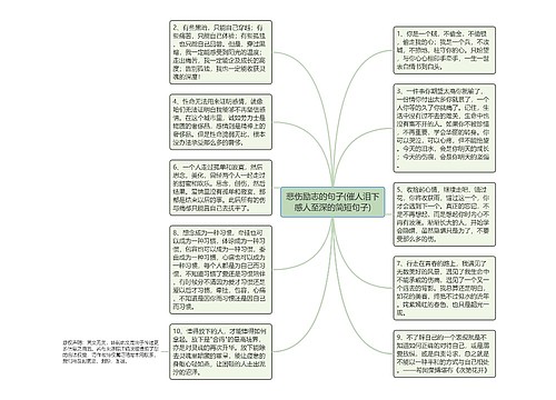 悲伤励志的句子(催人泪下感人至深的简短句子)