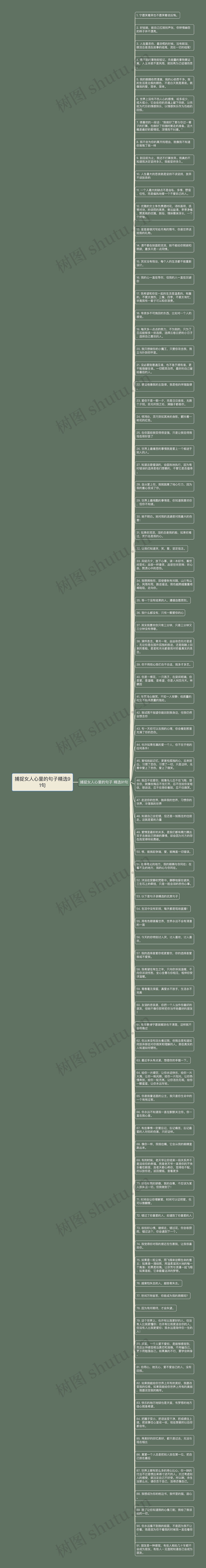 捕捉女人心里的句子精选91句思维导图高清图 捕捉女人心里的句子精选91句思维导图