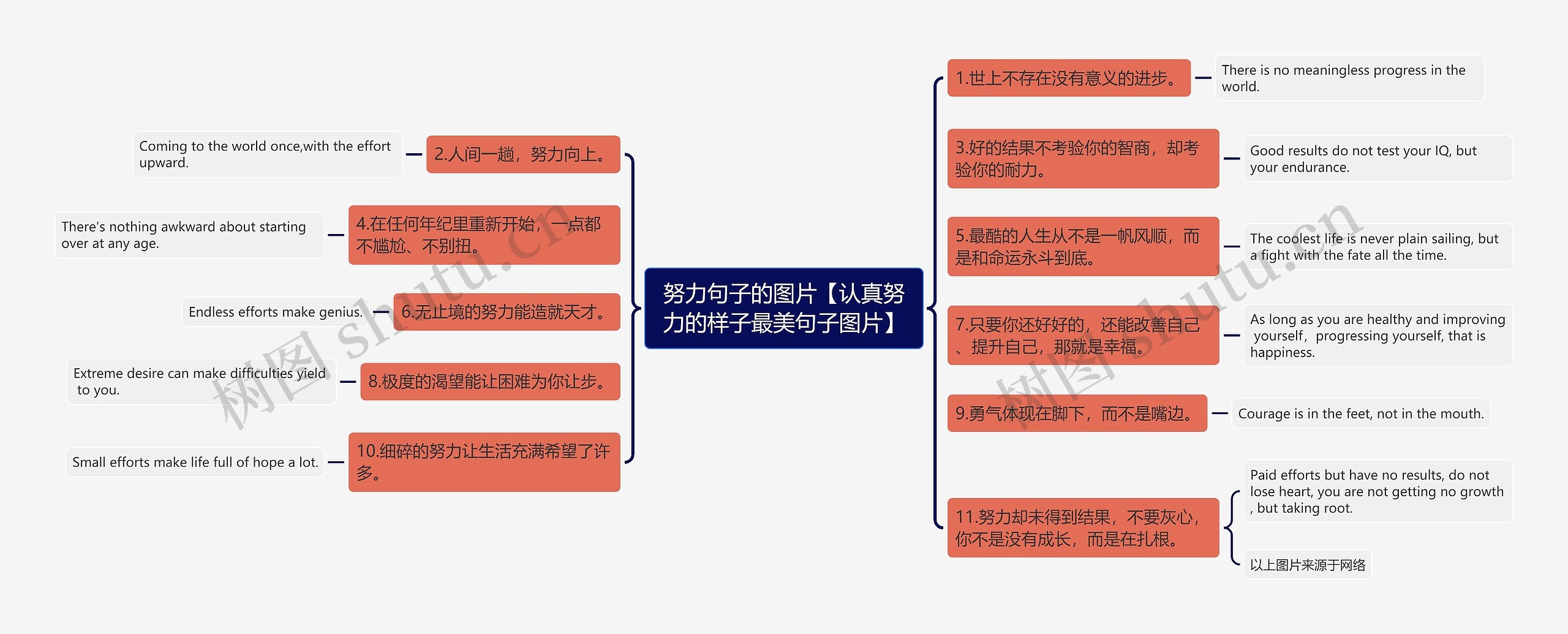 努力句子的图片【认真努力的样子最美句子图片】思维导图