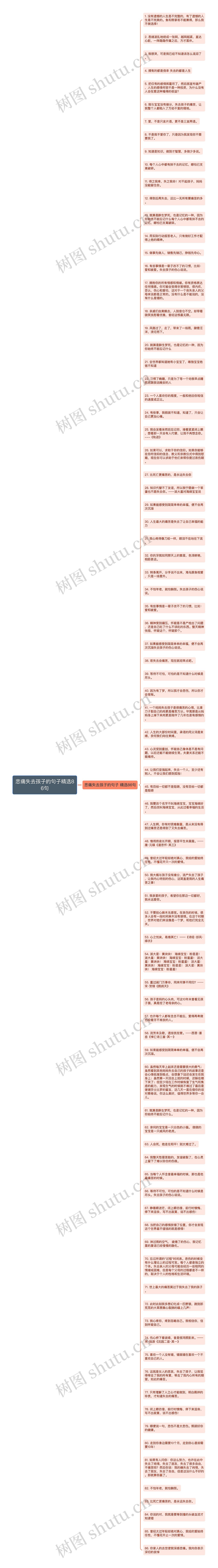 悲痛失去孩子的句子精选86句思维导图高清图 悲痛失去孩子的句子精选86句思维导图
