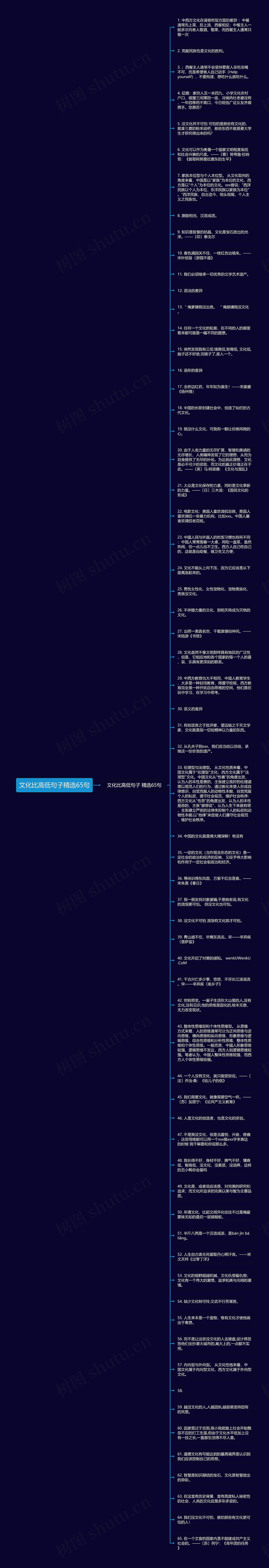 文化比高低句子精选65句思维导图