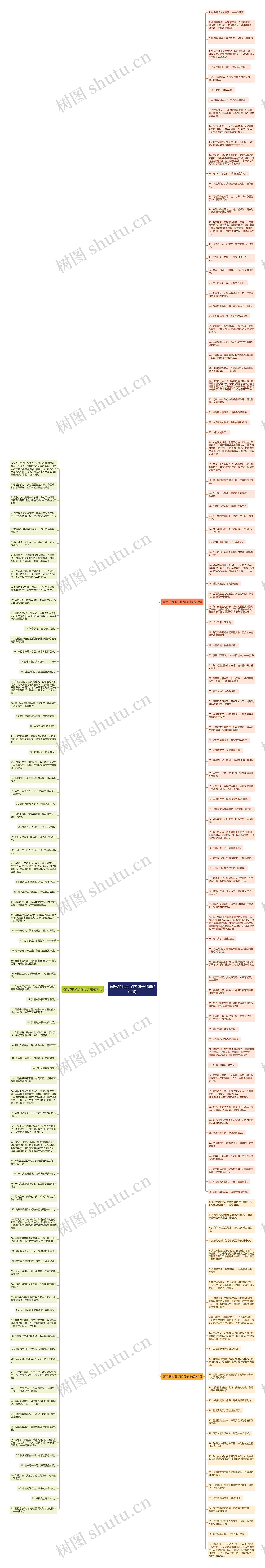 霸气的我变了的句子精选202句思维导图