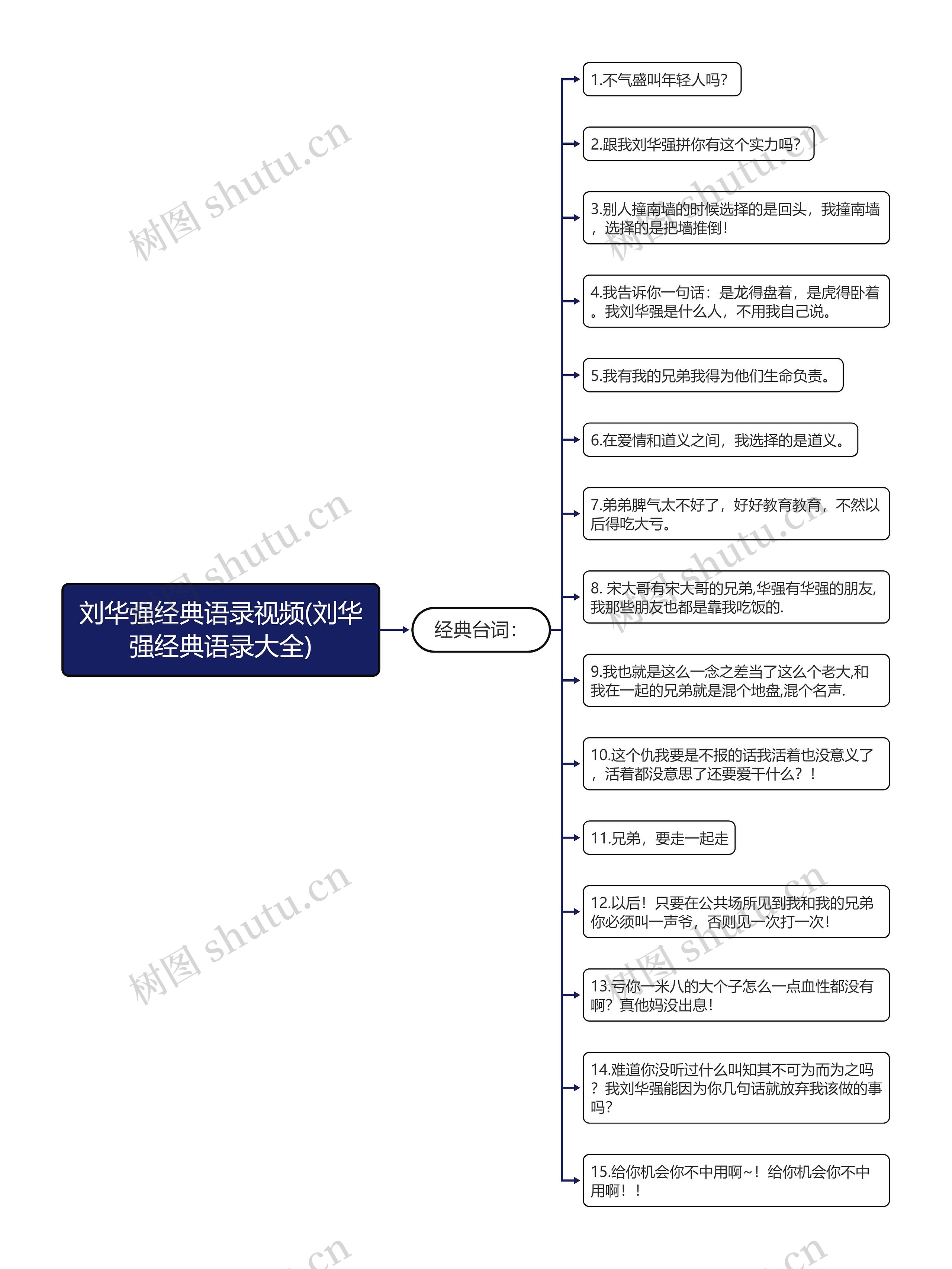 刘华强经典语录视频(刘华强经典语录大全)思维导图