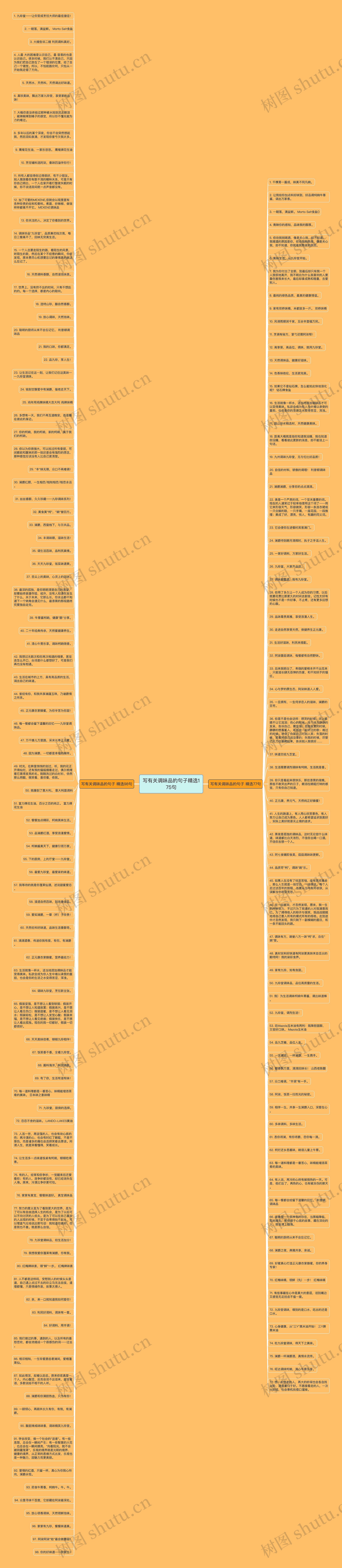 写有关调味品的句子精选175句思维导图
