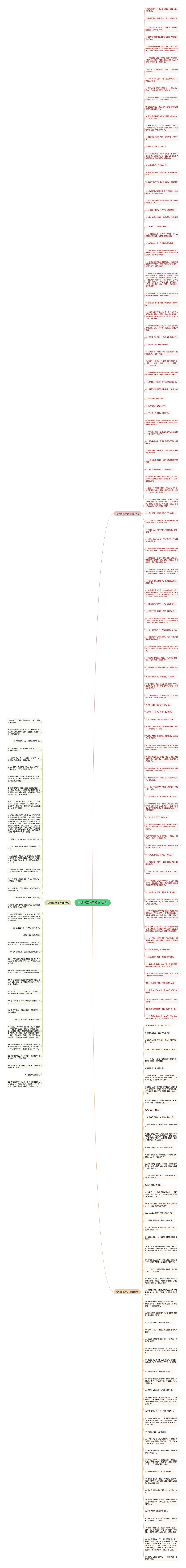 考试幽默句子精选197句思维导图