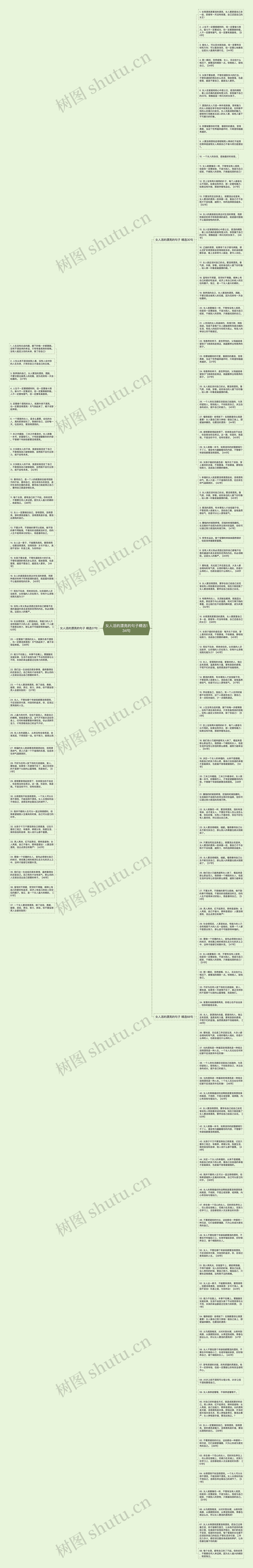 女人活的漂亮的句子精选134句思维导图