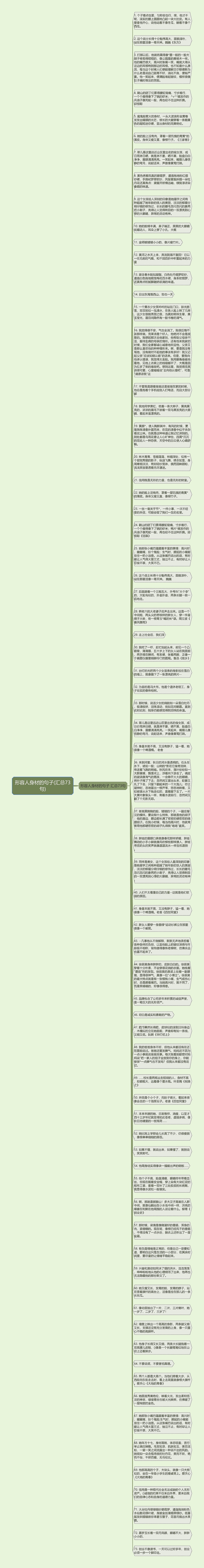 形容人身材的句子(汇总73句)