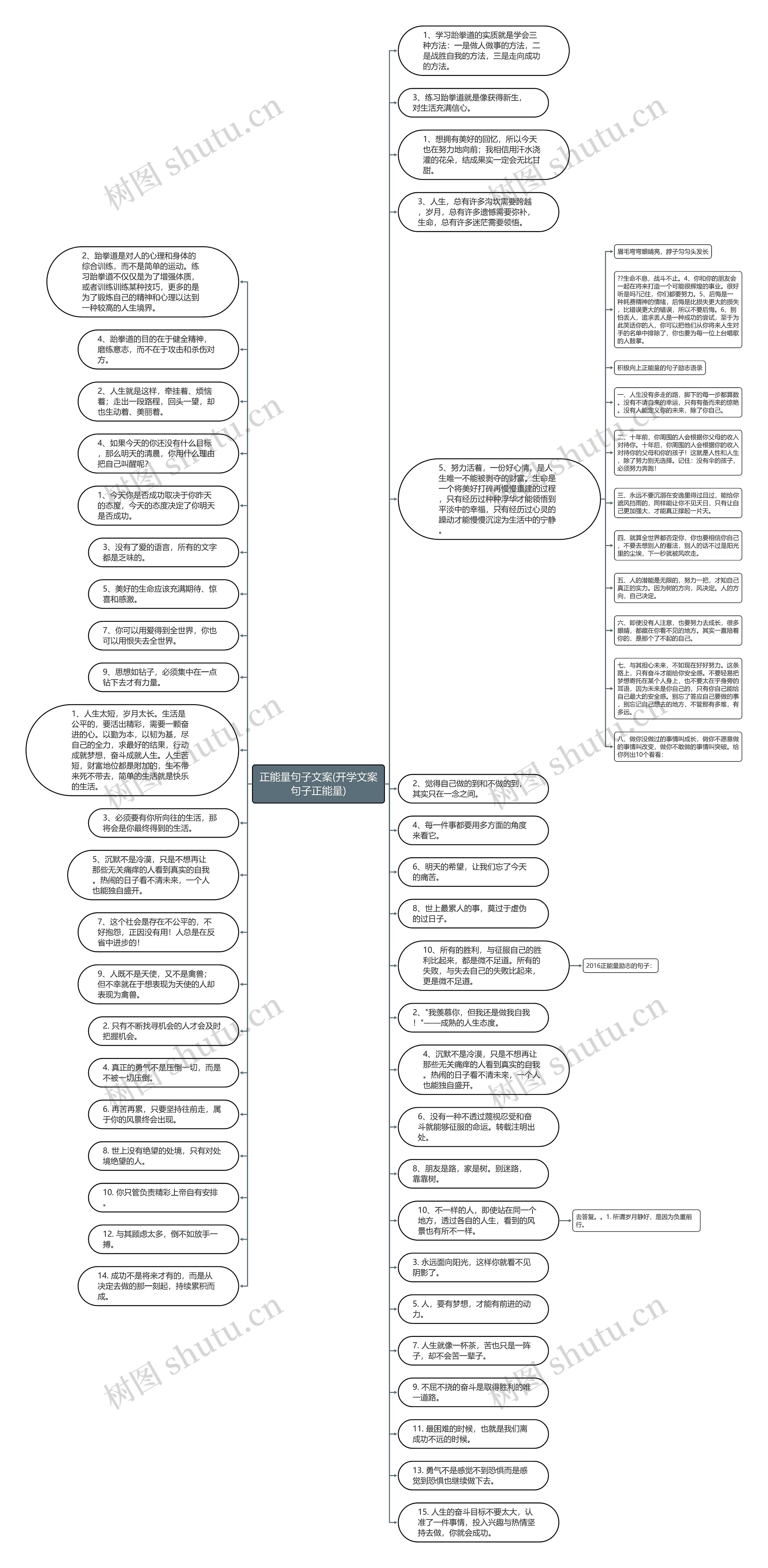正能量句子文案(开学文案句子正能量)思维导图