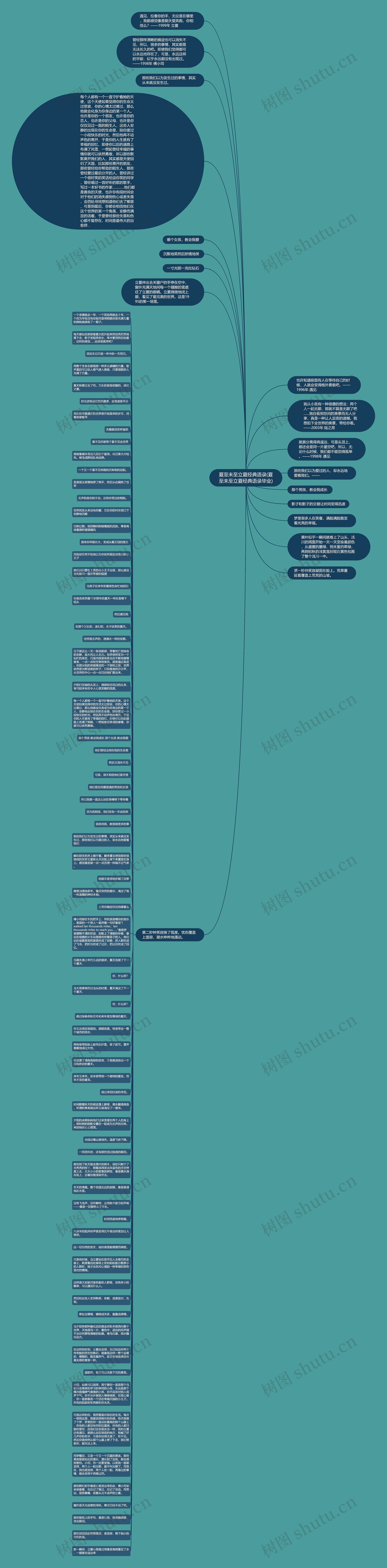 夏至未至立夏经典语录(夏至未至立夏经典语录毕业)思维导图