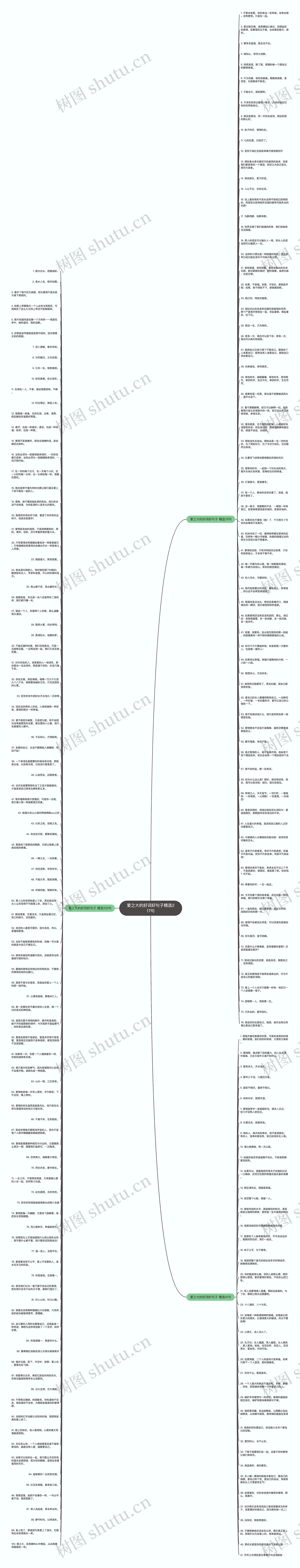 爱之大的好词好句子精选217句思维导图