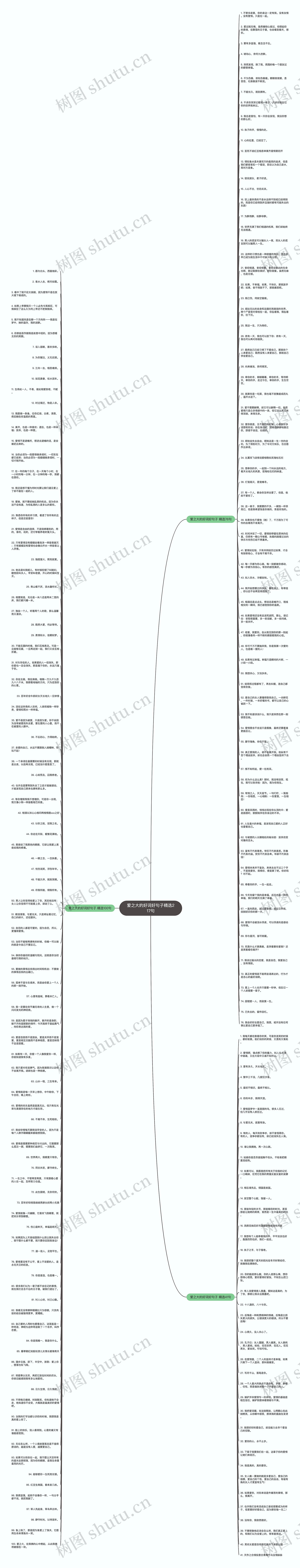 爱之大的好词好句子精选217句思维导图高清图 爱之大的好词好句子精选217句思维导图