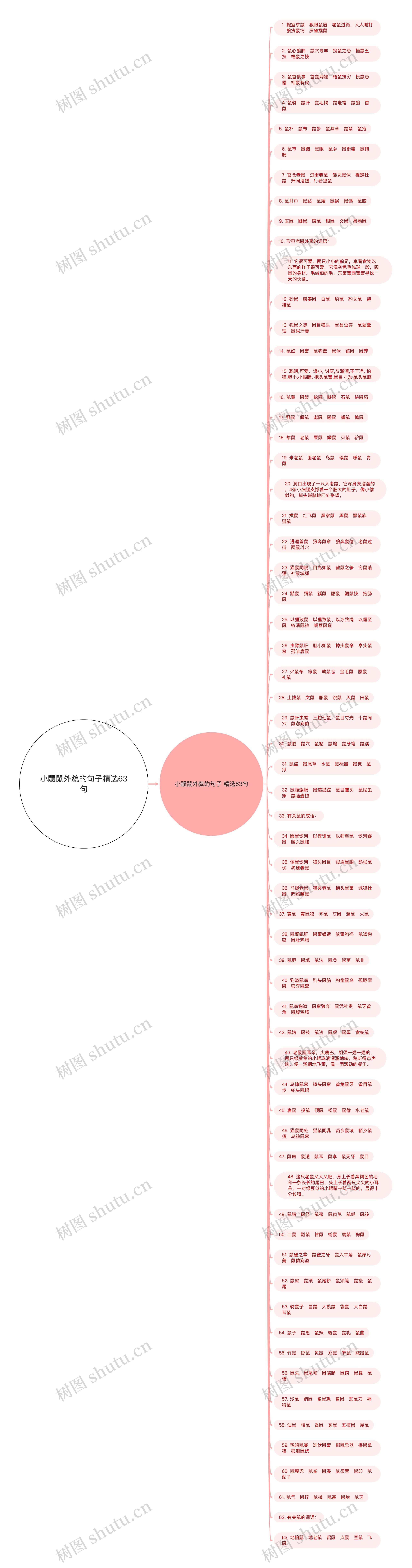 小鼹鼠外貌的句子精选63句思维导图