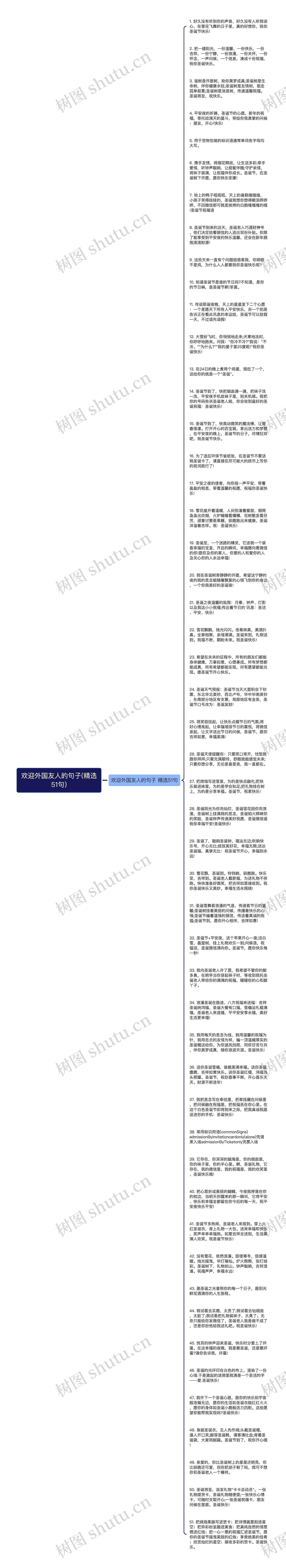 欢迎外国友人的句子(精选51句)思维导图