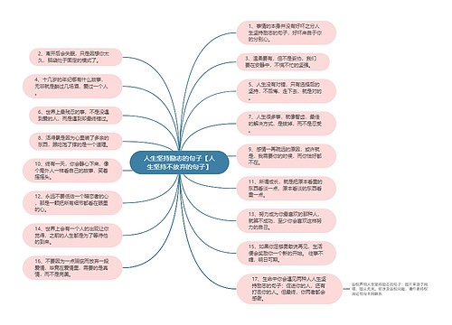 人生坚持励志的句子【人生坚持不放弃的句子】