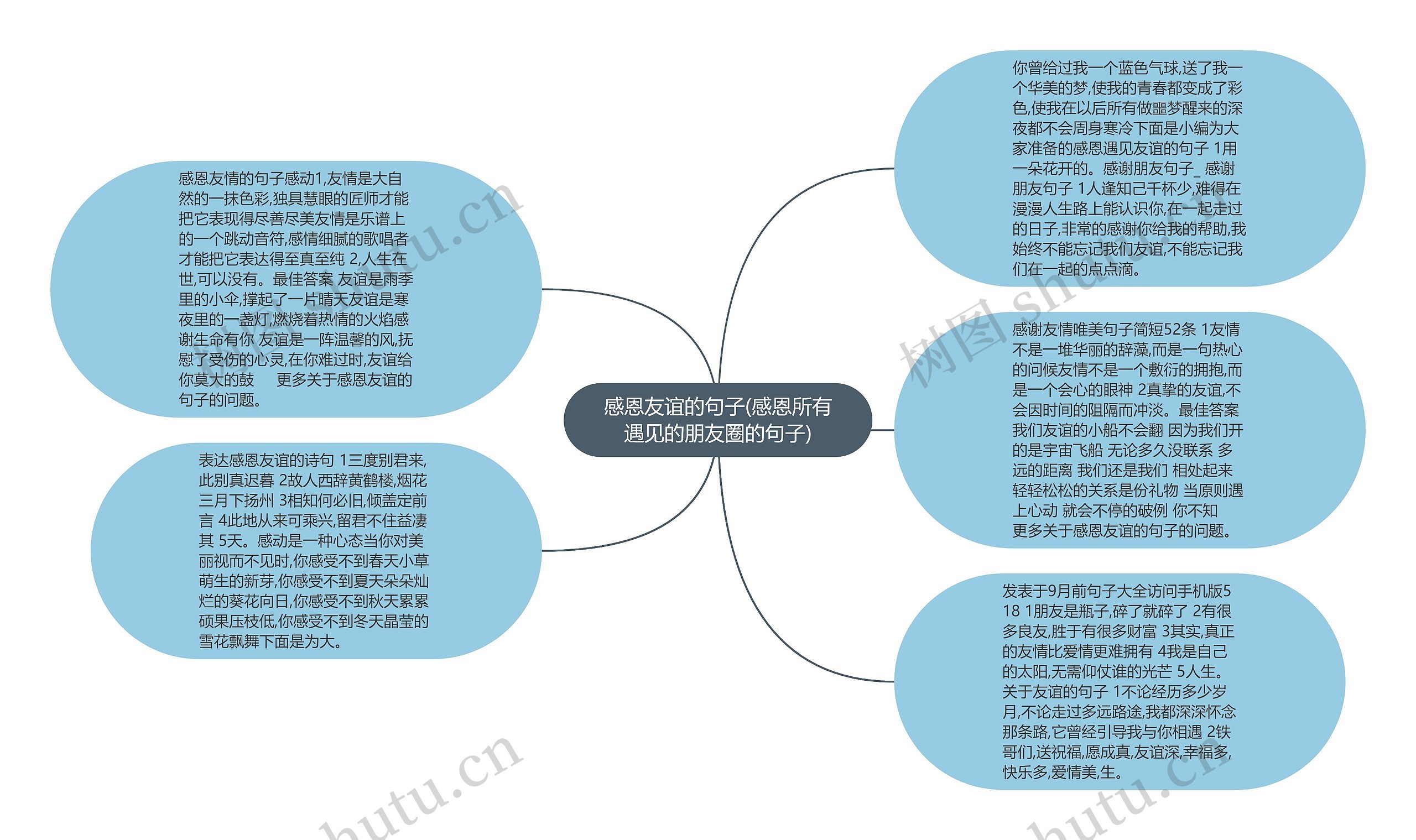 感恩友谊的句子(感恩所有遇见的朋友圈的句子)思维导图