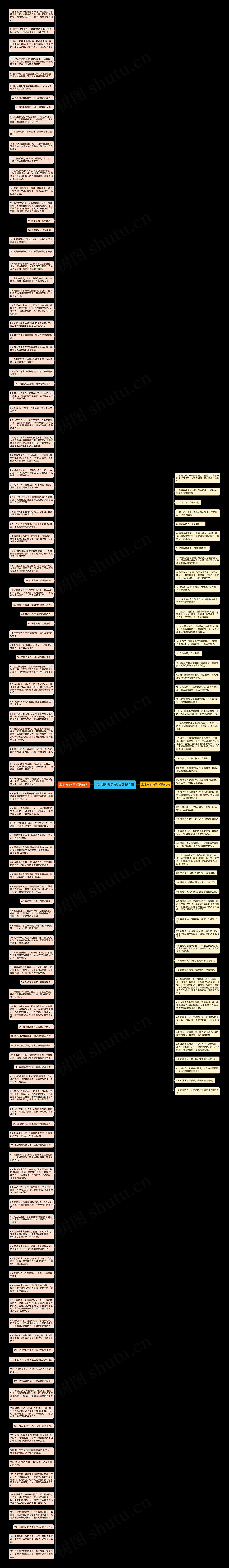 高比格的句子精选164句思维导图