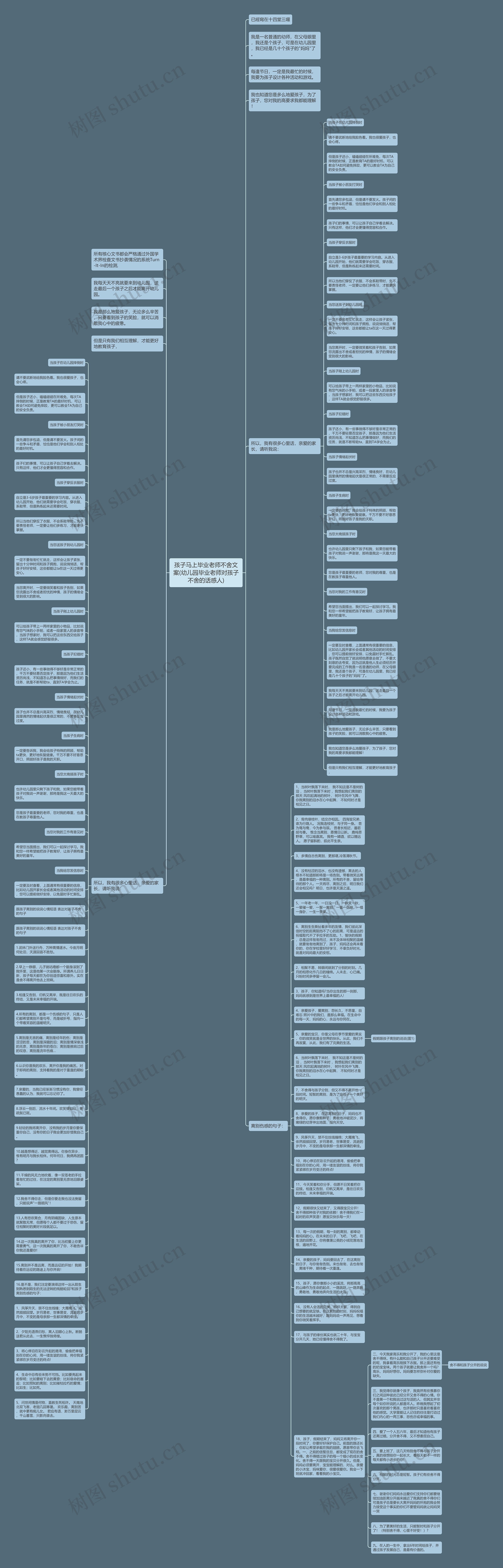 孩子马上毕业老师不舍文案(幼儿园毕业老师对孩子不舍的话感人)思维导图