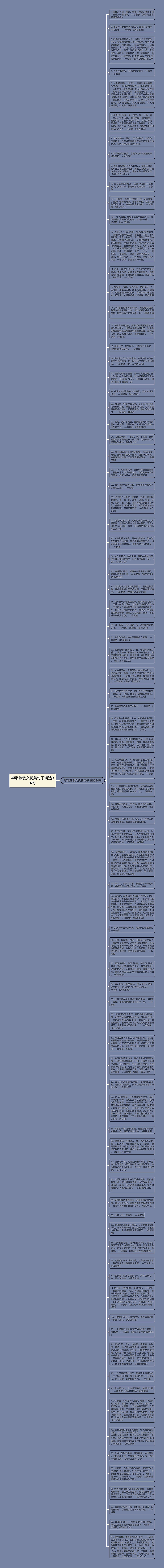 毕淑敏散文优美句子精选84句思维导图