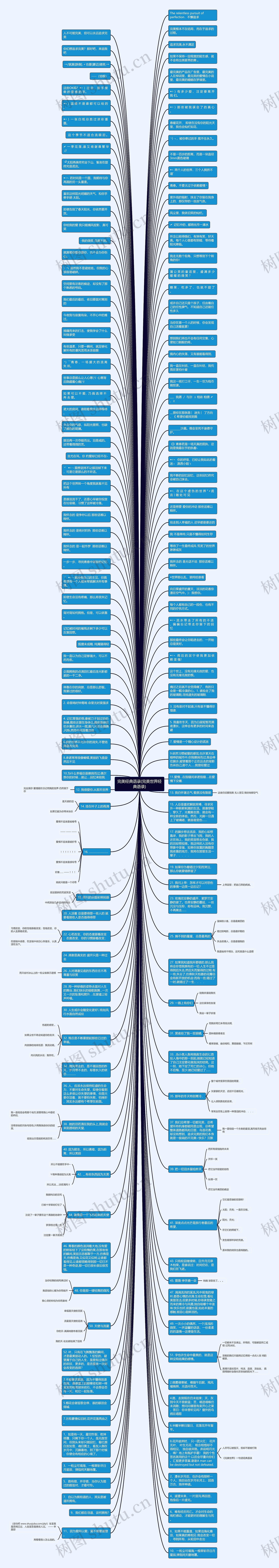 完美经典语录(完美世界经典语录)思维导图