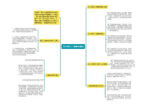 2023高三二模备考建议