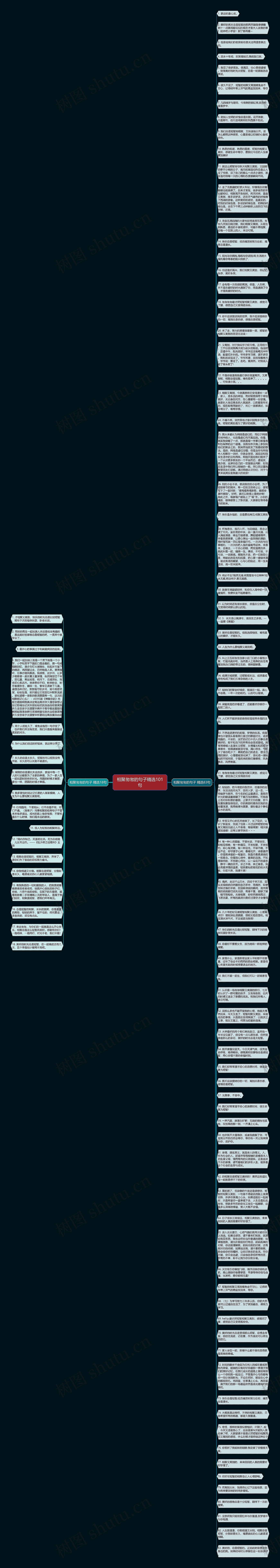 相聚匆匆的句子精选101句思维导图